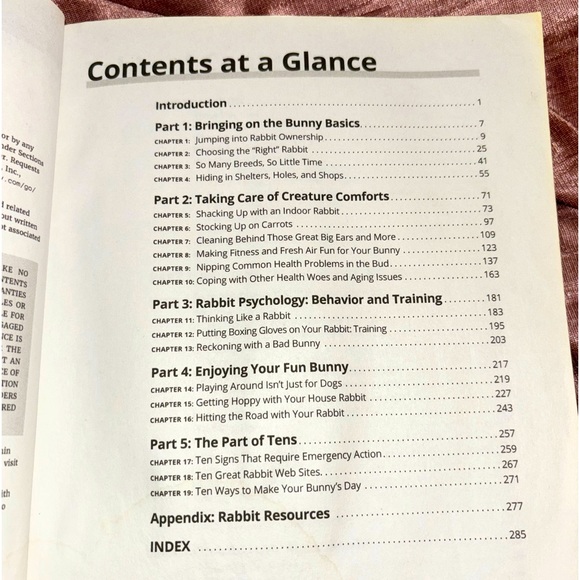 Rabbits for Dummies by Audrey Pavia and Connie Isbell - PREOWNED Book - Picture 16 of 16